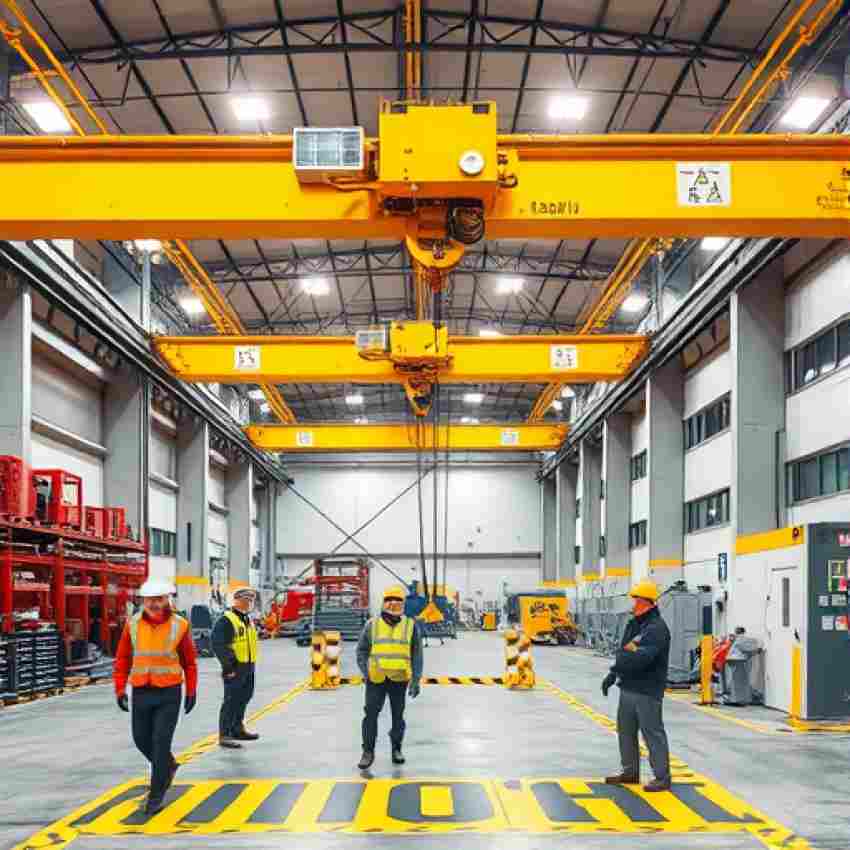 ایمنی و استاندارد جرثقیل سقفی در محیط صنعتی